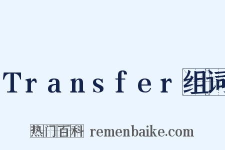 Transfer组词是什么意思的图片